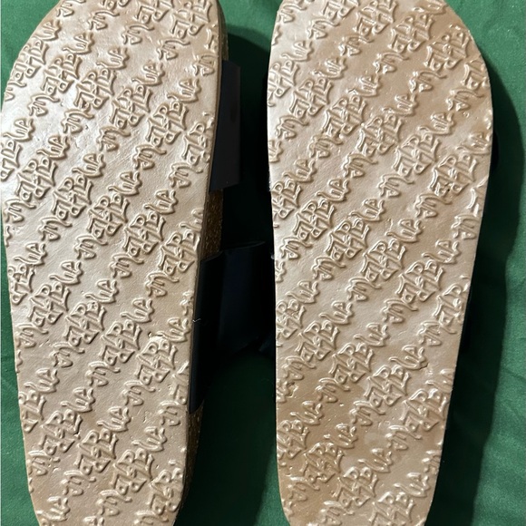 Black Leather Sandals - Picture 3 of 3